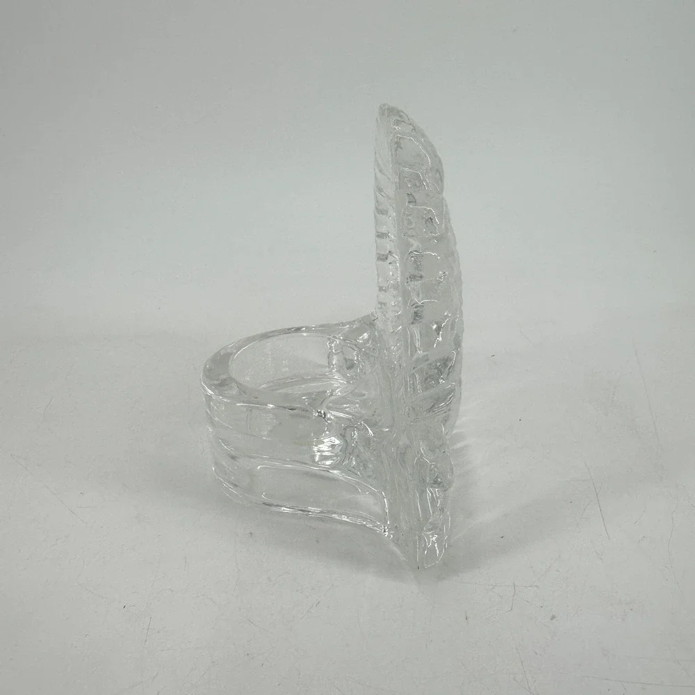 PartyLite Clear Glass Sunflower Votive Tealight Candle Holder P0271 Floral Decor